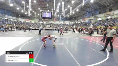 81 lbs Quarterfinal - Jacob Littlepage, Bald Eagle Wrestling vs Silas Chavez, Ridge Wrestling Club