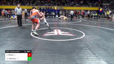 200 lbs Rd 5 - Consi Of 8 #2 - Logan Maise, Belle Vernon vs Jordan Henning, Lakeland