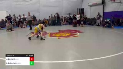 105 lbs Consi Of 4 - James Davis III, Parkton vs Lucius Robertson, Berkeley Springs