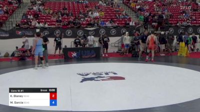 51 kg Cons 16 #1 - Konner Blaney, Beast Mode Wrestling vs Marius Garcia, Beast Mode Wrestling