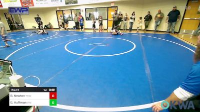 55 lbs Rr Rnd 1 - Brooks Newton, Teknique Wrestling vs Gauge Huffman, Vinita Kids Wrestling