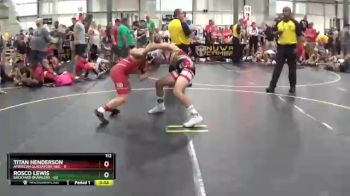 112 lbs Quarterfinals (8 Team) - Titan Henderson, American Gladiators-Red vs Rosco Lewis, Backyard Brawlers