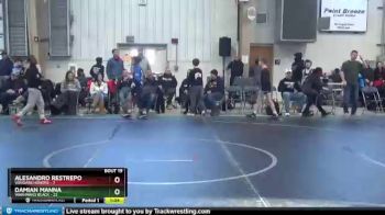 76 lbs Round 5 (8 Team) - Damian Manna, Warhawks Black vs Alesandro Restrepo, Vougars Honors