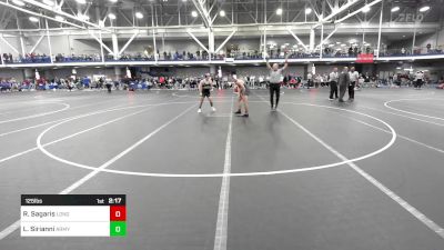 125 lbs Consi Of 16 #1 - Robert Sagaris, Long Island U vs Luke Sirianni, Army Prep