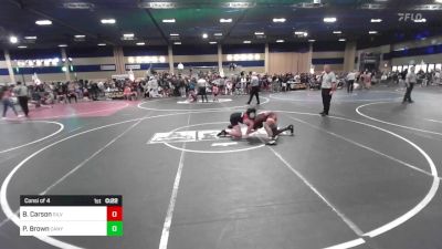 137 lbs Consi Of 4 - Brody Carson, Silverback WC vs Peter Brown, Canyon Springs HS