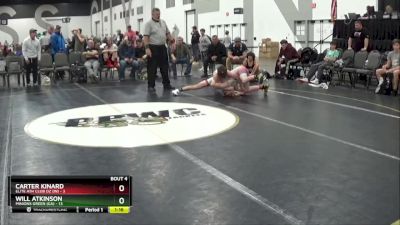 105 lbs Round 1 (8 Team) - Carter Kinard, Elite Ath Club DZ (IN) vs Will Atkinson, Minions Green (GA)