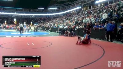 157-3A Quarterfinal - Jonathan Malovich, Platte Valley vs Eyan Peek, Florence