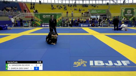 KAYRONE SANDORA OLIVEIRA DOS SAN vs ISABELA GARCIA DOS SANTOS 2024 Brasileiro Jiu-Jitsu IBJJF