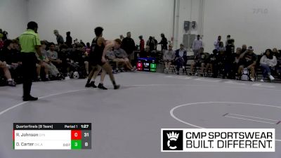 160 lbs Quarterfinals (8 Team) - Riley Johnson, Dynasty vs Devan Carter, Oklahoma Black Ops