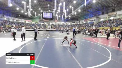 58 lbs Consi Of 8 #1 - Breck Calkin, Del Norte vs Valentina Martinez, Ridge Wrestling Club