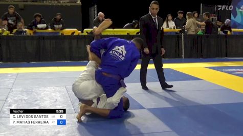 CAUÃ LEVI DOS SANTOS SANTANA vs YAGO MATIAS FERREIRA DE OLIVEIRA 2024 Pan Jiu Jitsu IBJJF Championship