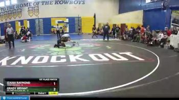 120 lbs Placement (16 Team) - Grady Bryant, Deland Bulldog WC vs Izaiah Raymond, Team Osceola