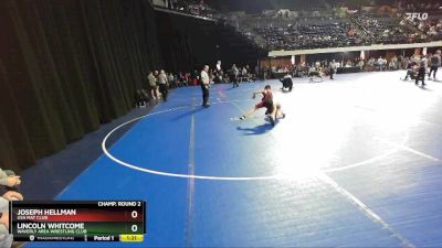 90 lbs Champ. Round 2 - Joseph Hellman, USA Mat Club vs Lincoln Whitcome, Waverly Area Wrestling Club