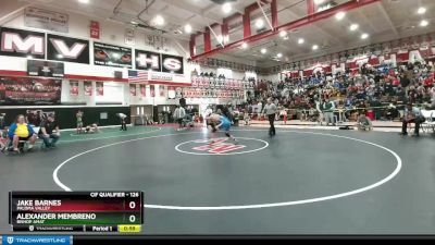 126 lbs Cons. Round 4 - Alexander Membreno, Bishop Amat vs Jake Barnes, Paloma Valley