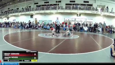 50 lbs Cons. Round 2 - Mason Woods, Indiana vs Brady Gebhard, Indiana