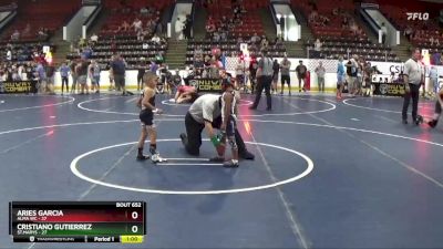 44 lbs Round 3 - Aries Garcia, Alma WC vs Cristiano Gutierrez, St.marys