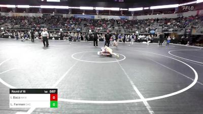 72 lbs Round Of 16 - Isaiah Baca, NM Bad Boyz vs Leo Farmen, Chickasha Youth Wrestling