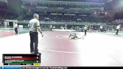 106 lbs Cons. Semi - Alexander Mallot, Ponderosa vs Elijah Almarinez, Vacaville