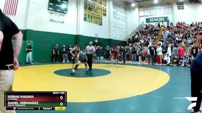 132 lbs Cons. Round 2 - Daniel Hernandez, South Torrance vs Adrian Magana, La Habra