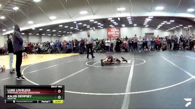 67 lbs Cons. Round 6 - Luke Loveless, Poquoson Athletic Association vs Kaleb Dempsey, Nova WC