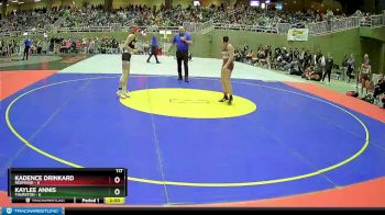 117 lbs Quarterfinals (8 Team) - Kaylee Annis, Thurston vs Kadence Drinkard, Redmond
