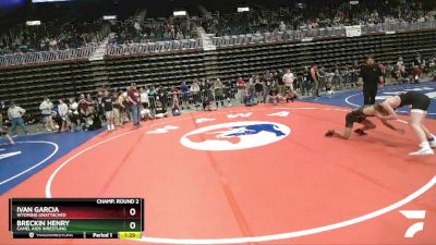 120 lbs 1st Place Match - Breckin Henry, Camel Kids Wrestling vs Ivan Garcia, Wyoming Unattached