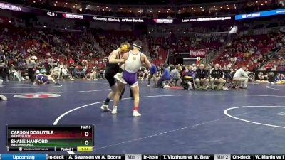 2A-120 lbs Quarterfinal - Carson Doolittle, Webster City vs Shane Hanford, West Marshall