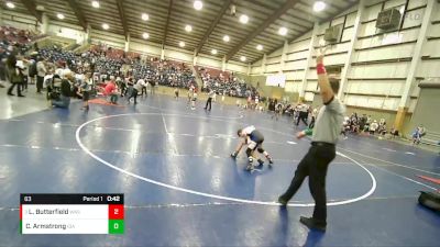 63 lbs Quarterfinal - Larsen Butterfield, Washington vs Cruz Armstrong, Idaho