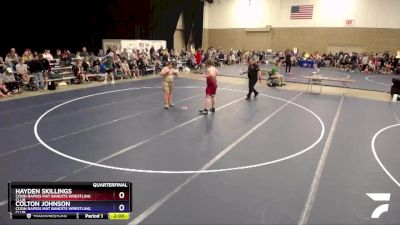 285 lbs Quarterfinal - Hayden Skillings, Coon Rapids Mat Bandits Wrestling Club vs Colton Johnson, Coon Rapids Mat Bandits Wrestling Club