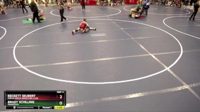 82 lbs Champ. Round 1 - Beckett Seubert, Maple Grove Wrestling Club vs Brady Schilling, Minnesota