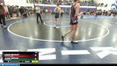 126 lbs Cons. Round 3 - Logan Bradley, Coeur D Alene vs Ayden Meehan, Timberlake