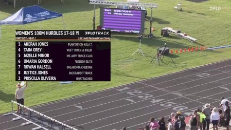 Youth Women's 100m Hurdles, Prelims 2 - Age 17-18