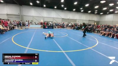 132 lbs Quarters & 1st Wb (16 Team) - Abigail Plemons, Georgia Blue vs Margaret Buurma, Michigan Blue