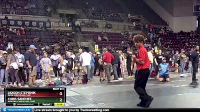 78-79 lbs Round 2 - Chris Sanchez, Widefield Wrestling Club vs Jaxson Stepisnik, Ridge Wrestling Club