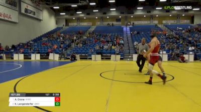 157 lbs Final - Andrew Crone, University Of Wisconsin vs Kyle Langenderfer, University Of Illinois