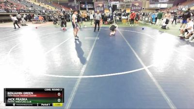 190 lbs Cons. Round 2 - Benjamin Green, Team Nazar Training Center vs Jack Praska, MATPAC Wrestling Club