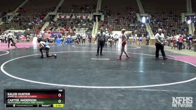 106 lbs Champ. Round 2 - Kaleb Hunter, American Christian Academy vs Carter Anderson, Montgomery Catholic Prep School