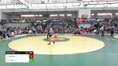 120 lbs Semifinal - Jaiden James, Norwich Free Academy vs Reese Titus, Canton