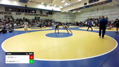 129 lbs Consi Of 8 #1 - Austin Ellis, Davis (UT) vs Brenden Agcaoili, SLAM Academy (NV)