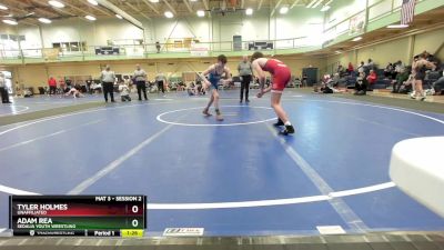 120-125 lbs Round 3 - Adam Rea, Sedalia Youth Wrestling vs Tyler Holmes, Unaffiliated