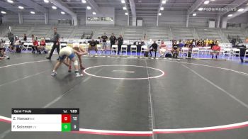 145 lbs Semifinal - Zach Hanson, Beast Of The East vs Finn Solomon, Young Guns Black