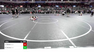 60 lbs Quarterfinal - Jett Seson, Golden Back vs Degan Stulce, Southern Illinois Bulldog WC