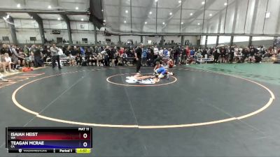 126 lbs Champ. Round 2 - Isaiah Heist, WA vs Teagan McRae, CA