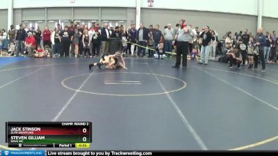 63 lbs Champ. Round 2 - Jack Stinson, Elite Grappling vs Steven Gilliam, Nova WC