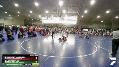 126 lbs Cons. Round 2 - Alejandro Madrigal, Grantsville Wrestling Club vs Rylon Teeples, Sanderson Wrestling Academy