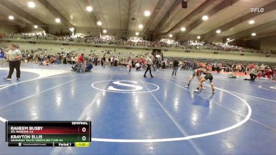 85 lbs Semifinal - Krayton Ellis, Savannah Youth Wrestling Club-AA vs Raheem Busby, STL Warrior-AA 