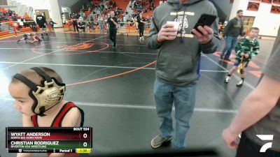 62-70 lbs Round 3 - Wyatt Anderson, North Big Horn Rams vs Christian Rodriguez, Riverton USA Wrestling