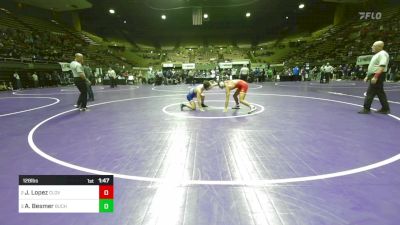 128 lbs Semifinal - Jeff Lopez, Clovis West vs Ashton Besmer, Buchanan