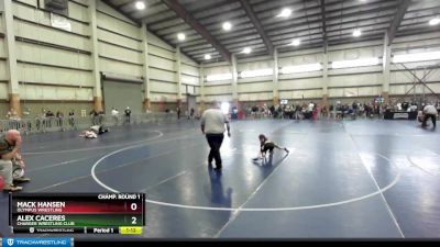 50 lbs Champ. Round 1 - Alex Caceres, Charger Wrestling Club vs Mack Hansen, Olympus Wrestling