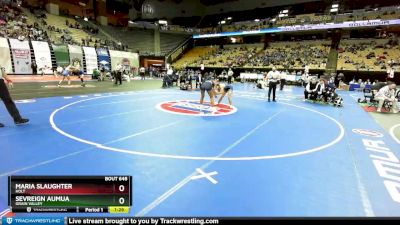 140 Class 2 lbs Semifinal - Maria Slaughter, Holt vs Sevreign Aumua, Grain Valley